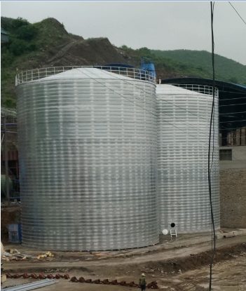 木里粮食钢板仓的安装全过程不用热焊接